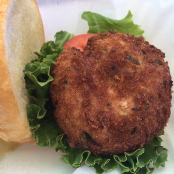 Hooked Up Seafood - Crab Cake Sandwich - Seafood Near Me - Wildwood, New Jersey Hooked Up Seafood - Crab Cake Sandwich - Seafood Near Me - Wildwood, New Jersey