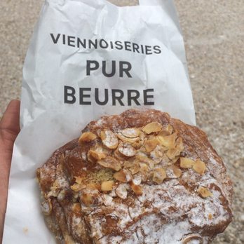 Eric Kayser - Chocolate almond croissant. Normally I'm not a fan of marzipan (almond paste) in the US. But this is something different entirely. - Bakeries Near Me - Paris, 75