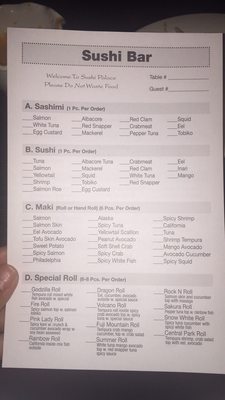 Menu photo 6 Sushi Palace Yonkers, NY Menu photo 6 Sushi Palace Yonkers, NY