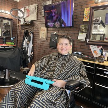 360 Degree Barber Shop - My son with his new cut! - Barbers Near Me - Roseville, California 360 Degree Barber Shop - My son with his new cut! - Barbers Near Me - Roseville, California