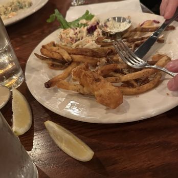 The Westgate Bourbon Bar & Taphouse - Fish and Chip not all eaten. A first!! - New American Near Me - Beaverton, Oregon