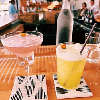 Mana + Pua - Hibiscus Gimlet & Yokohama Breeze - Wine Bars Near Me - Honolulu, Hawaii