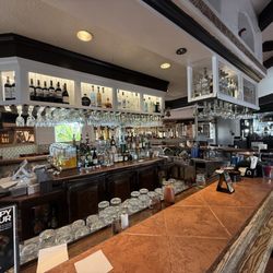 Bar area is large.