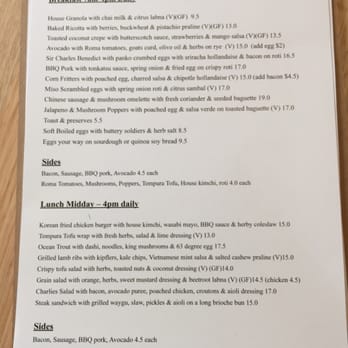 Sir Charles - Breakfast and lunch menu. - Coffee & Tea Near Me - Melbourne, VIC