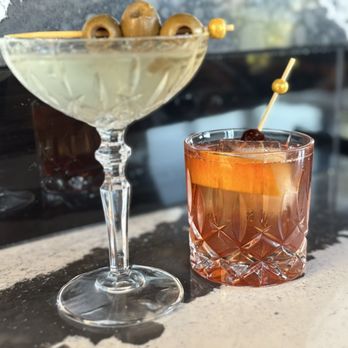 Lady Bird Cultural Society - Extra dirty Tito's martini and an Old fashion - Cocktail Bars Near Me - Bend, Oregon Lady Bird Cultural Society - Extra dirty Tito's martini and an Old fashion - Cocktail Bars Near Me - Bend, Oregon