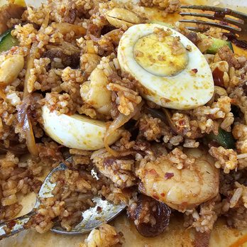 Curry Leaves Bistro - Nasi lemak with mamak chicken - Malaysian Near Me - Pleasanton, California
