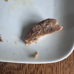 The Blazing Pig - Bone piece in my husband's sandwich!