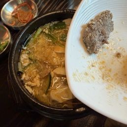 Soft tofu soup. " beef" unbelievable.... Soft tofu soup. " beef" unbelievable....