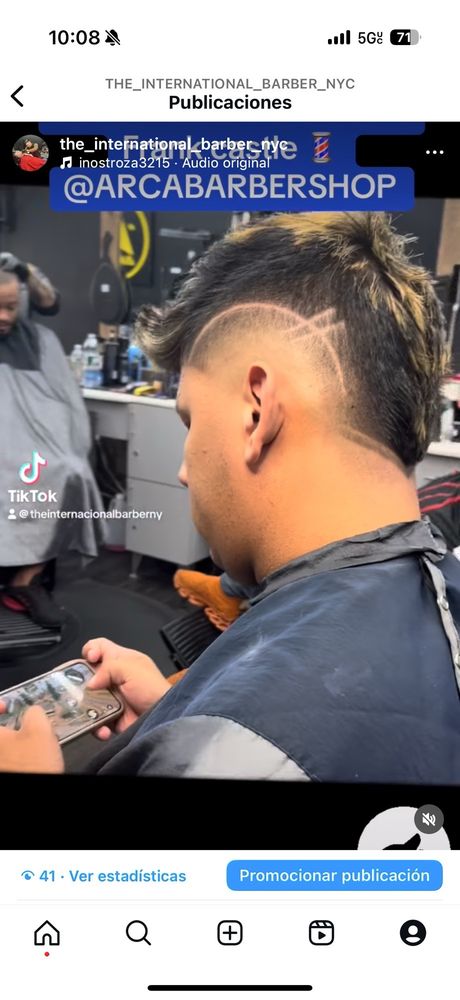 Barber The International Frank Castle Lindenhurst Ny Logo