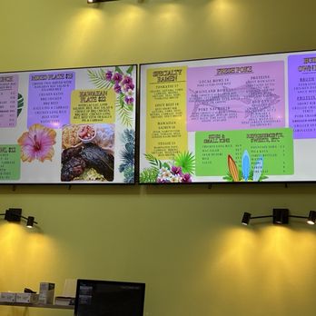 The Golden Pineapple - Walk up wall menu on the Hawaiian side, there is also one on the deli side. - Hawaiian Near Me - Sacramento, California