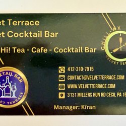 Velvet Terrace - Business card