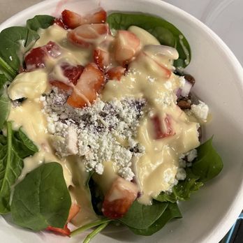 MAD Greens - Shockingly their red wine vinaigrette looks like baby snot - Salad Near Me - Austin, Texas MAD Greens - Shockingly their red wine vinaigrette looks like baby snot - Salad Near Me - Austin, Texas