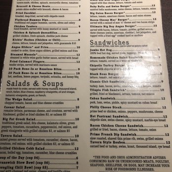 The Place Tavern - Back side of the menu - Sports Bars Near Me - Hiram, Georgia The Place Tavern - Back side of the menu - Sports Bars Near Me - Hiram, Georgia