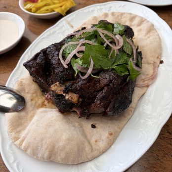 Bavel - Slow Roasted Lamb Neck Shawarma - Middle Eastern Near Me - Los Angeles, California