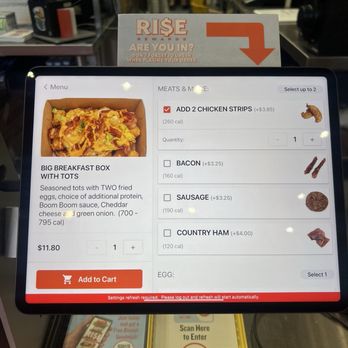 Rise Southern Biscuits & Righteous Chicken - My order / says it comes with you choice of protein but there's an up charge no matter what protein you choose - Chicken Shop Near Me - Winter Park, Florida
