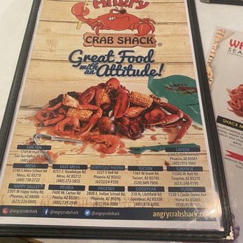 Angry Crab Shack - Menu - Seafood Near Me - Mesa, Arizona