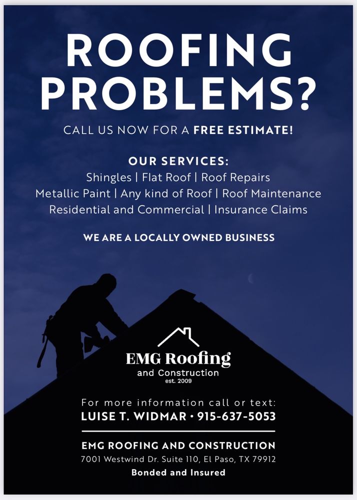 Slide of EMG Roofing and Construction