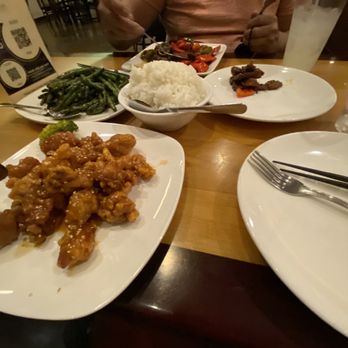 Jeng Chi - Sweet and Sour Sesame Chicken, Green Stir Fried String Beans, White Steamed Rice, Chinese Style Lamb with Cumin Sauce - Bakeries Near Me - Richardson, Texas Jeng Chi - Sweet and Sour Sesame Chicken, Green Stir Fried String Beans, White Steamed Rice, Chinese Style Lamb with Cumin Sauce - Bakeries Near Me - Richardson, Texas