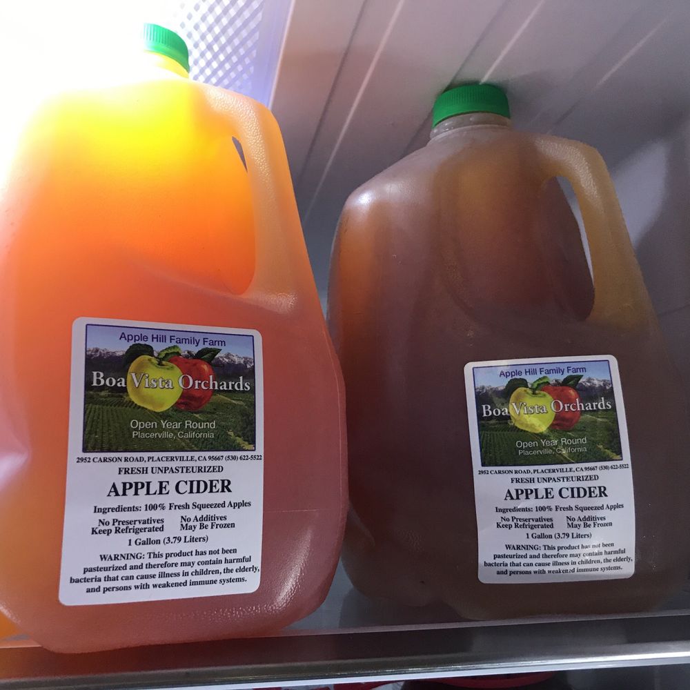 Boa Vista Orchards - Apple Cider:  I bought two gallons. - Fruits & Veggies Near Me - Placerville, California
