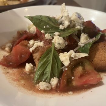 Home - Panzella salad. The tomatoes were incredible and the big croutons were yummy - New American Near Me - Soquel, California Home - Panzella salad. The tomatoes were incredible and the big croutons were yummy - New American Near Me - Soquel, California