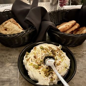 Aba - Whipped feta and pita bread - Mediterranean Near Me - Chicago, Illinois