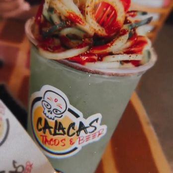 Calacas Tacos & Beer - Cucumber Lemonade - Tacos Near Me - Harlingen, Texas