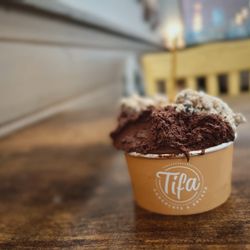 Tifa Chocolate & Gelato - 50/50 Dark Chocolate and Espresso Chip