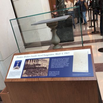 US Capitol Visitor Center - Lincoln Inauguration Table - Visitor Centers Near Me - Washington, DC, District of Columbia US Capitol Visitor Center - Lincoln Inauguration Table - Visitor Centers Near Me - Washington, DC, District of Columbia