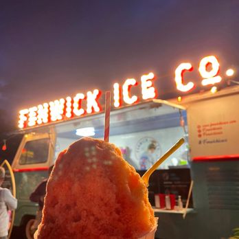 Fenwick Ice Co - Original size of the Orange, Strawberry and Raspberry shaved ice. - Shaved Ice Near Me - Selbyville, Delaware Fenwick Ice Co - Original size of the Orange, Strawberry and Raspberry shaved ice. - Shaved Ice Near Me - Selbyville, Delaware