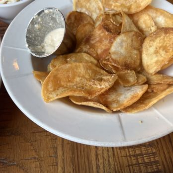 Galway Arms - Homemade Chips with a good but interesting take on french onion dip. - Irish Near Me - Chicago, Illinois Galway Arms - Homemade Chips with a good but interesting take on french onion dip. - Irish Near Me - Chicago, Illinois