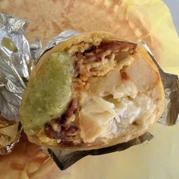 Cali Taco Rico - Bacon breakfast burrito - Mexican Near Me - Bellflower, California