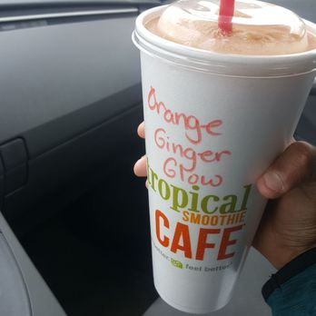 Tropical Smoothie Cafe - Orange Ginger Glow - Juice Bars & Smoothies Near Me - Hurst, Texas