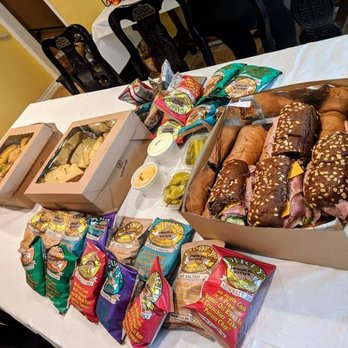 Rekindle Coffee - Two dozen delicious sandwiches and some really tasty chips. Forgot to take a photo of the cookies, but they are to die for. - Cafes Near Me - Orange, California