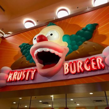 Krusty Burger - Krusty the Clown! - Burgers Near Me - Universal City, California