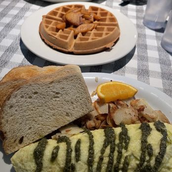 Stepping Stone Cafe - All specials: Pesto Omelette, Apple Waffle - American Near Me - Portland, Oregon Stepping Stone Cafe - All specials: Pesto Omelette, Apple Waffle - American Near Me - Portland, Oregon