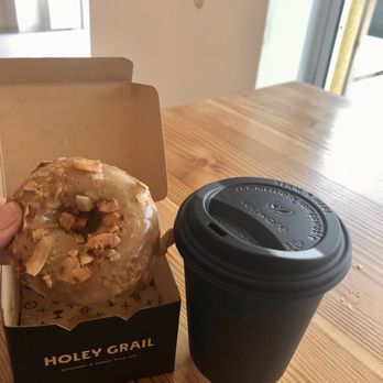 Holey Grail Donuts - Can wait to try it! Reincarnate Donut with Real Maple, Smoked Coconut, and Sea Salt! - Donuts Near Me - Long Beach, California Holey Grail Donuts - Can wait to try it! Reincarnate Donut with Real Maple, Smoked Coconut, and Sea Salt! - Donuts Near Me - Long Beach, California