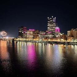 Views from Smithfield Street Bridge in Pittsburgh, PA. Historic Landmark Est. 1881-1889.