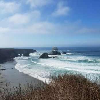 Sand Dollar Beach - Sand dollar beach view before you walk down - Parks Near Me