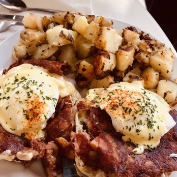 More Than Waffles - Corned beef hash Benedict- yummy! - Breakfast & Brunch Near Me - Encino, California More Than Waffles - Corned beef hash Benedict- yummy! - Breakfast & Brunch Near Me - Encino, California