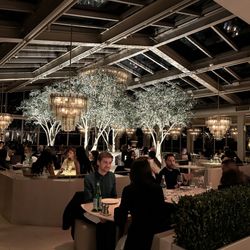 RH Rooftop Restaurant at RH Palo Alto - Dinner ambiance