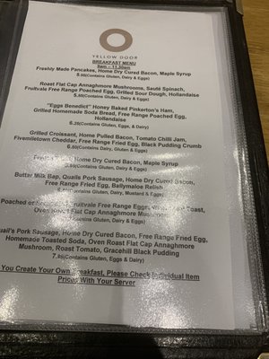Menu photo 1 The Yellow Door Portadown, CGV