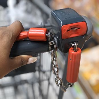 ALDI - You need to put a quarter in the shopping cart & it gives you back the quarter once you put the cart away at the correct location. - Grocery Near Me - Redlands, California