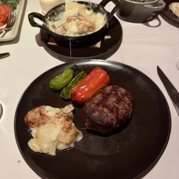 J & G Steakhouse - Filet with scalloped potatoes - Steakhouses Near Me - Scottsdale, Arizona