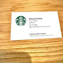 Starbucks - Business Card
