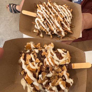 Balboa’s - 2 Ice cream dipped in milk chocolate. Marshmallow drizzle for the win - Desserts Near Me - Mesa, Arizona