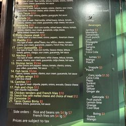 Tacos Pepe Truck - Menu (March 2025)