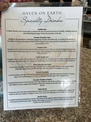 Menu photo 1 Haven on Earth Reno, NV