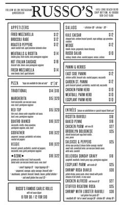 Menu photo 7 Russo's Italian Restaurant Ship Bottom, NJ Menu photo 7 Russo's Italian Restaurant Ship Bottom, NJ