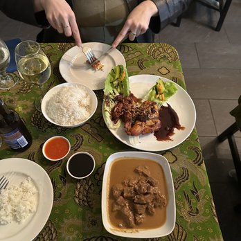 Java Indonesian Restaurant - Ayam Goreng Rendang White Rice Sambal kecap manis - Indonesian Near Me - Brooklyn, New York