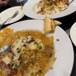 Shrimp and Grits, Chicken Fried Chicken bowl!